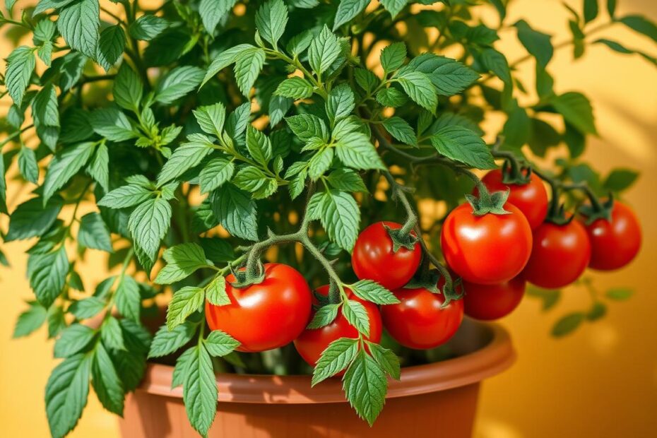 Ile rosną pomidory w doniczce